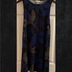 LOFT Outlet Patterned Tank Dress - Size Small